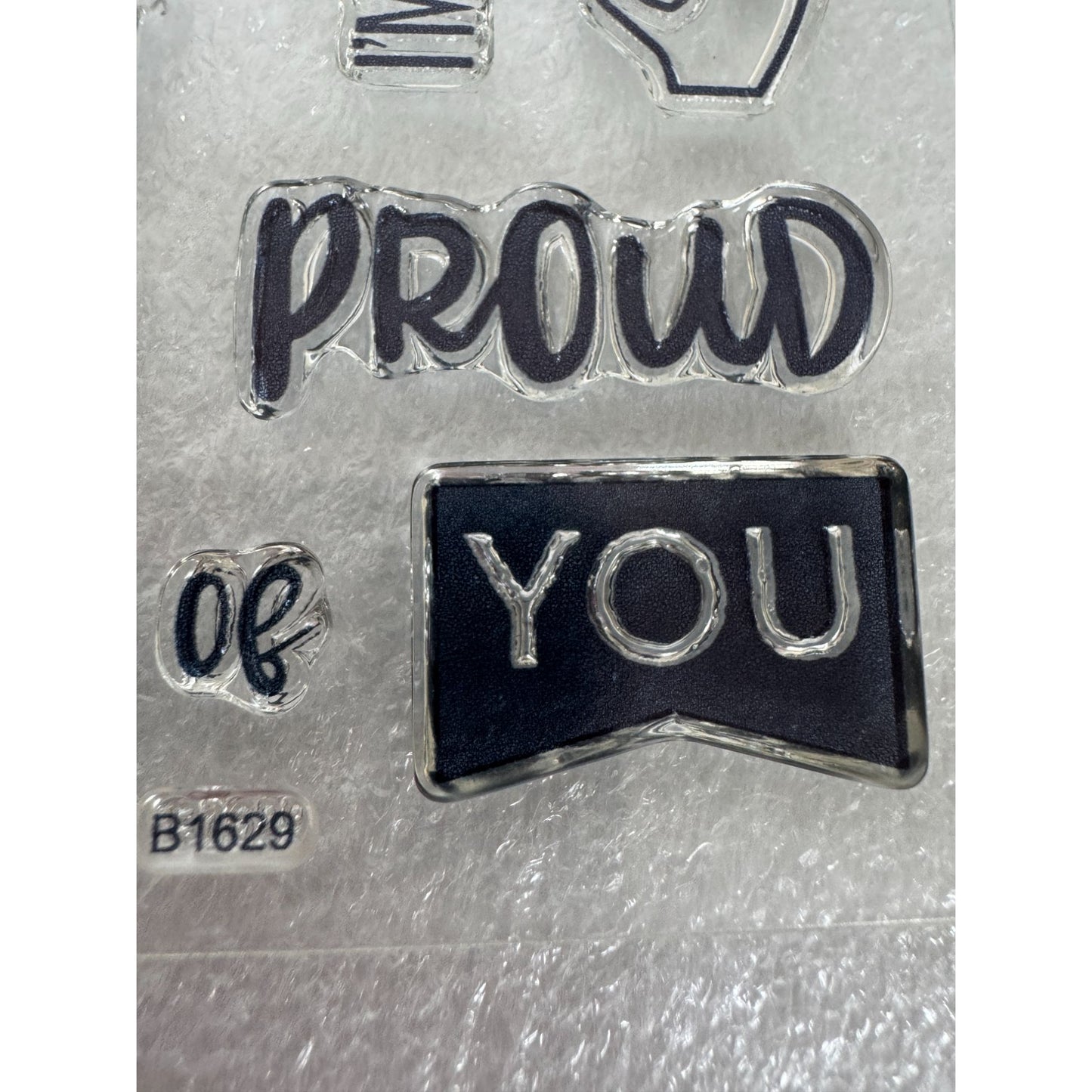 CTMH My Acrylix Acrylic Stamp Set So Proud of You Great Job Proud of You B1629