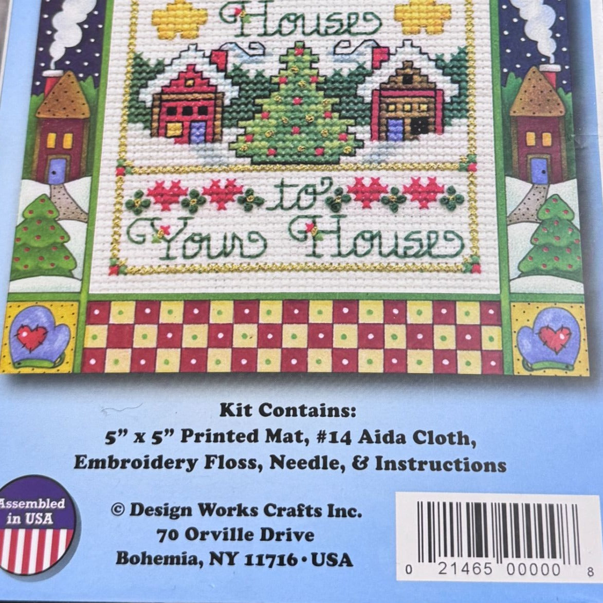 Design Works Crafts Cross Stitch Kit Christmas Gift From Our House Neighbor 502 Holiday