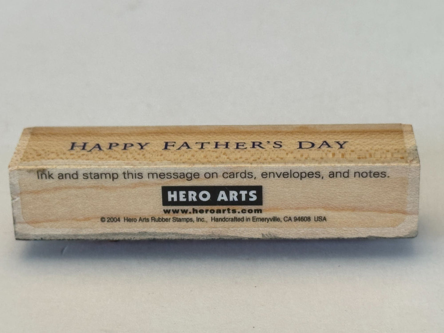 Hero Arts Rubber Stamp Happy Fathers Day Message Card Making Words Sentiment Art