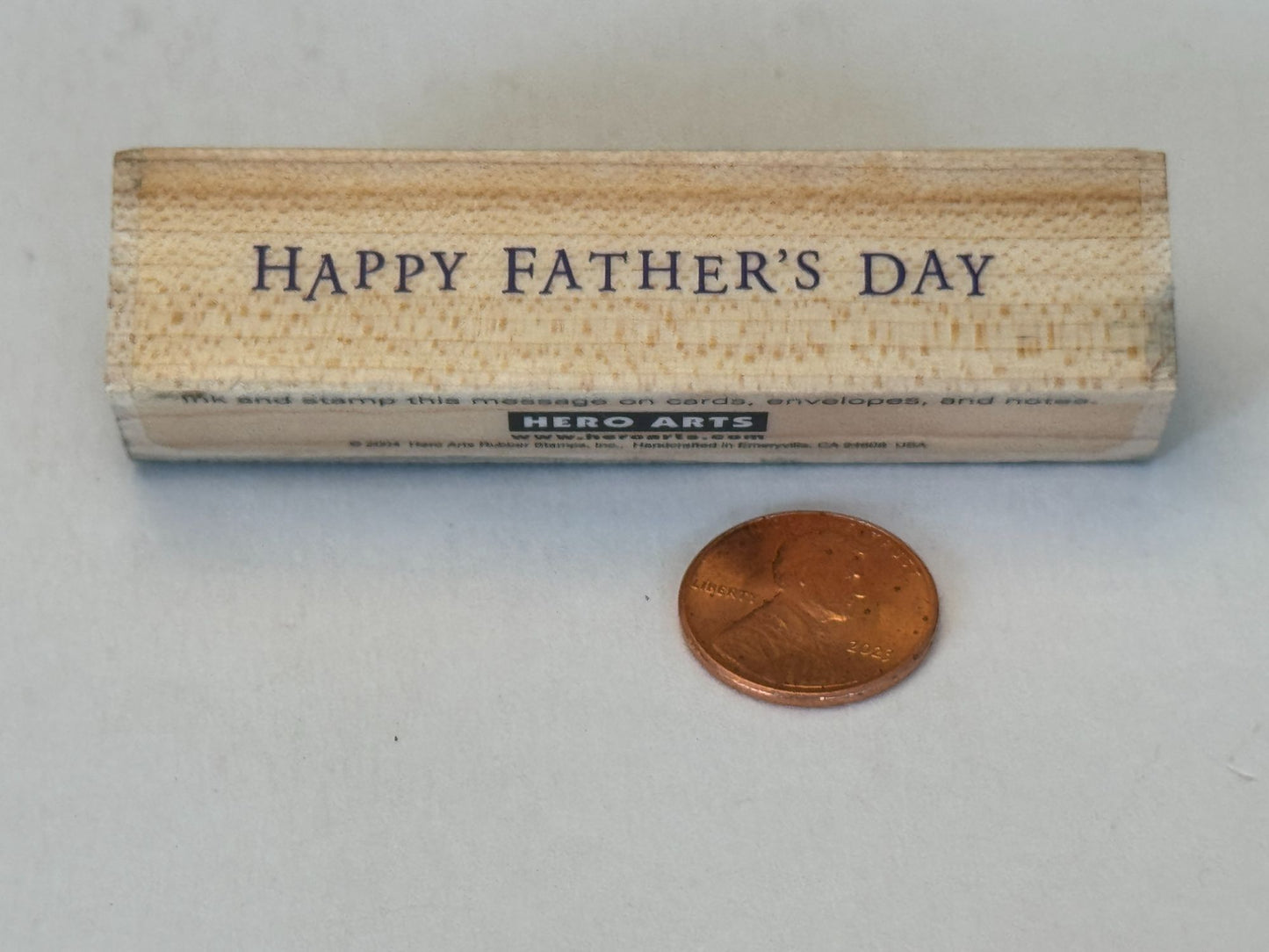 Hero Arts Rubber Stamp Happy Fathers Day Message Card Making Words Sentiment Art