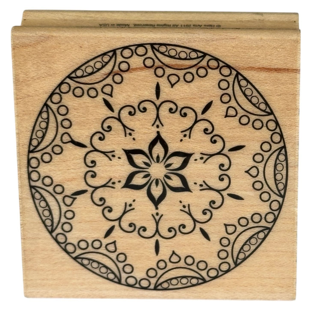Hero Arts Rubber Stamp Star Ornament Medallion Circle Card Making Craft