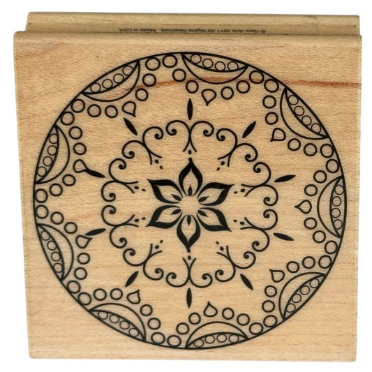 Hero Arts Rubber Stamp Star Ornament Medallion Circle Card Making Craft