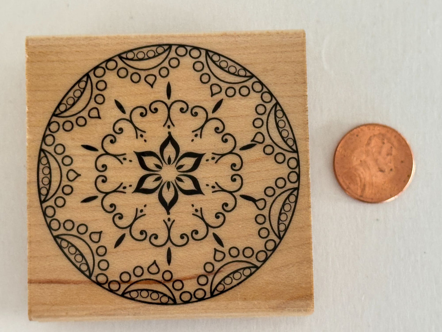 Hero Arts Rubber Stamp Star Ornament Medallion Circle Card Making Craft