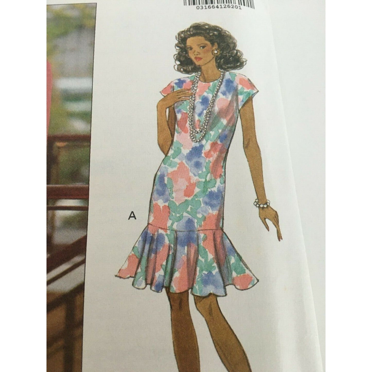 Butterick Sewing Pattern 5987 Jacket Dress Hemline Flounce Cap Sleeves 6 8 10 UC