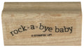 Stampin Up Rubber Stamp Rock-A-Bye Baby Shower Card Making Words Announcement