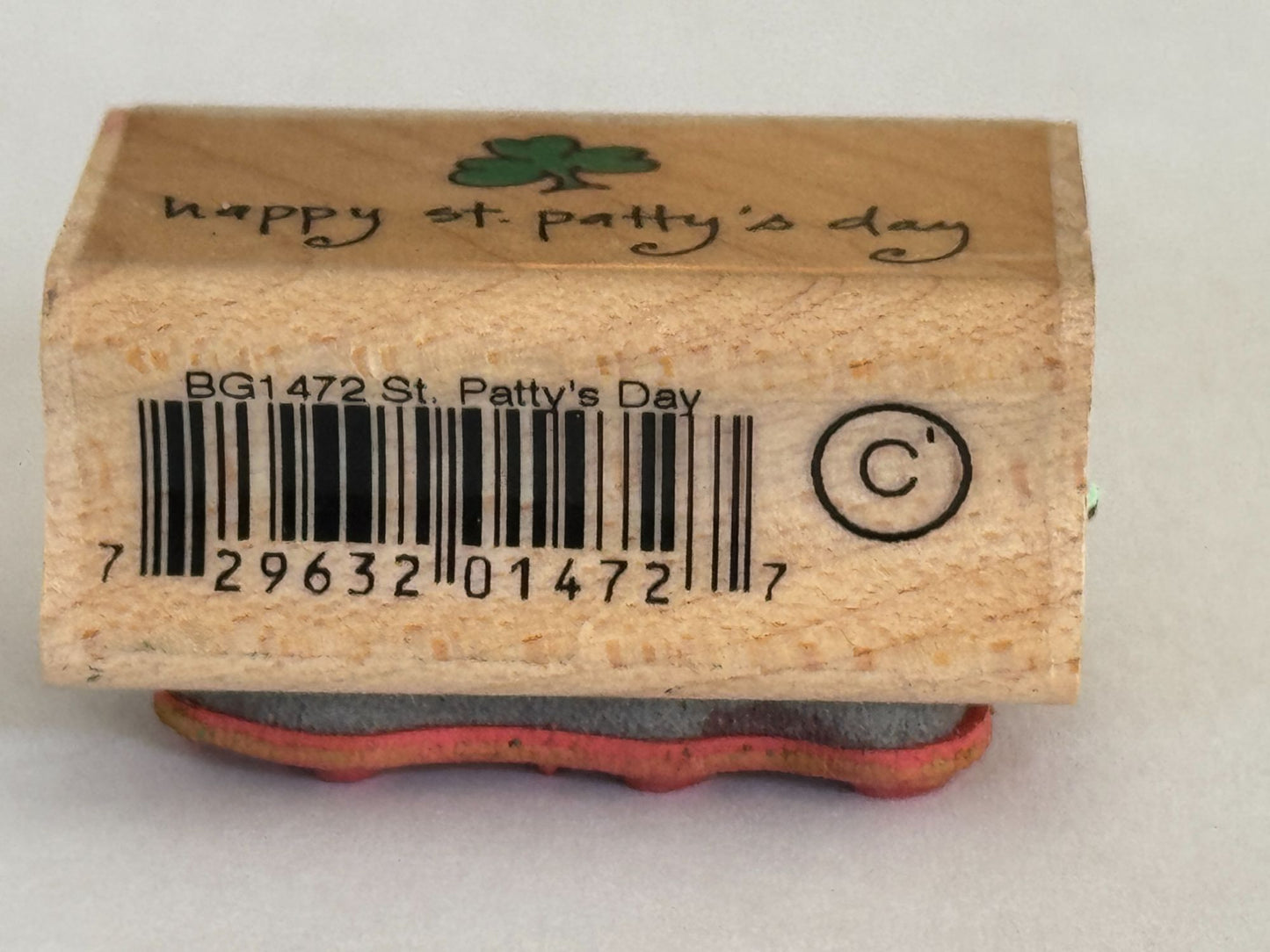 Hampton Art Rubber Stamp Happy St Pattys Day Saint Patrick Cardmaking Irish Luck