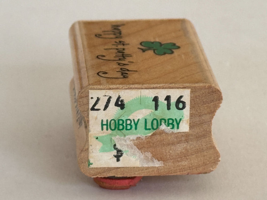 Hampton Art Rubber Stamp Happy St Pattys Day Saint Patrick Cardmaking Irish Luck