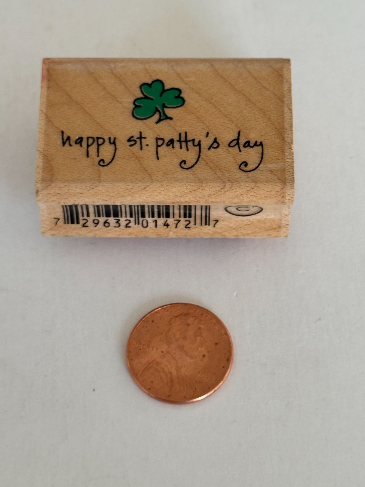 Hampton Art Rubber Stamp Happy St Pattys Day Saint Patrick Cardmaking Irish Luck