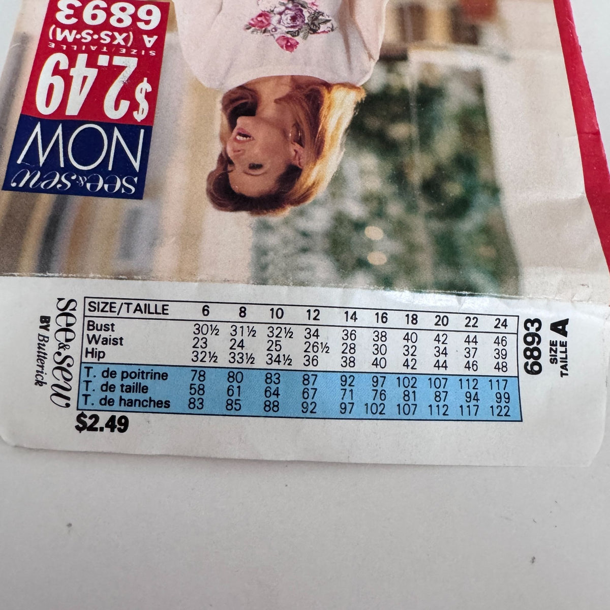 Butterick Sewing Pattern 6893 Top Pants 6-14 Easy 90s Casual Lounge Outfit Uncut Vintage