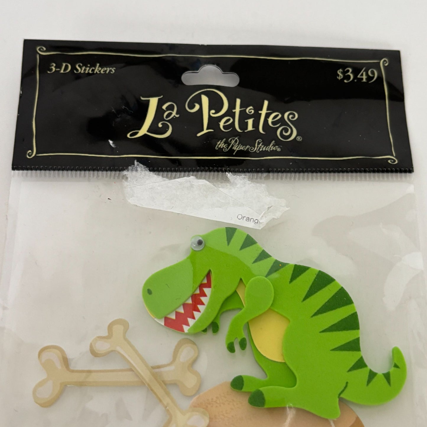 The Paper Studio 3D Stickers T-Rex Dinosaur Volcano Bones Foam Embellishments