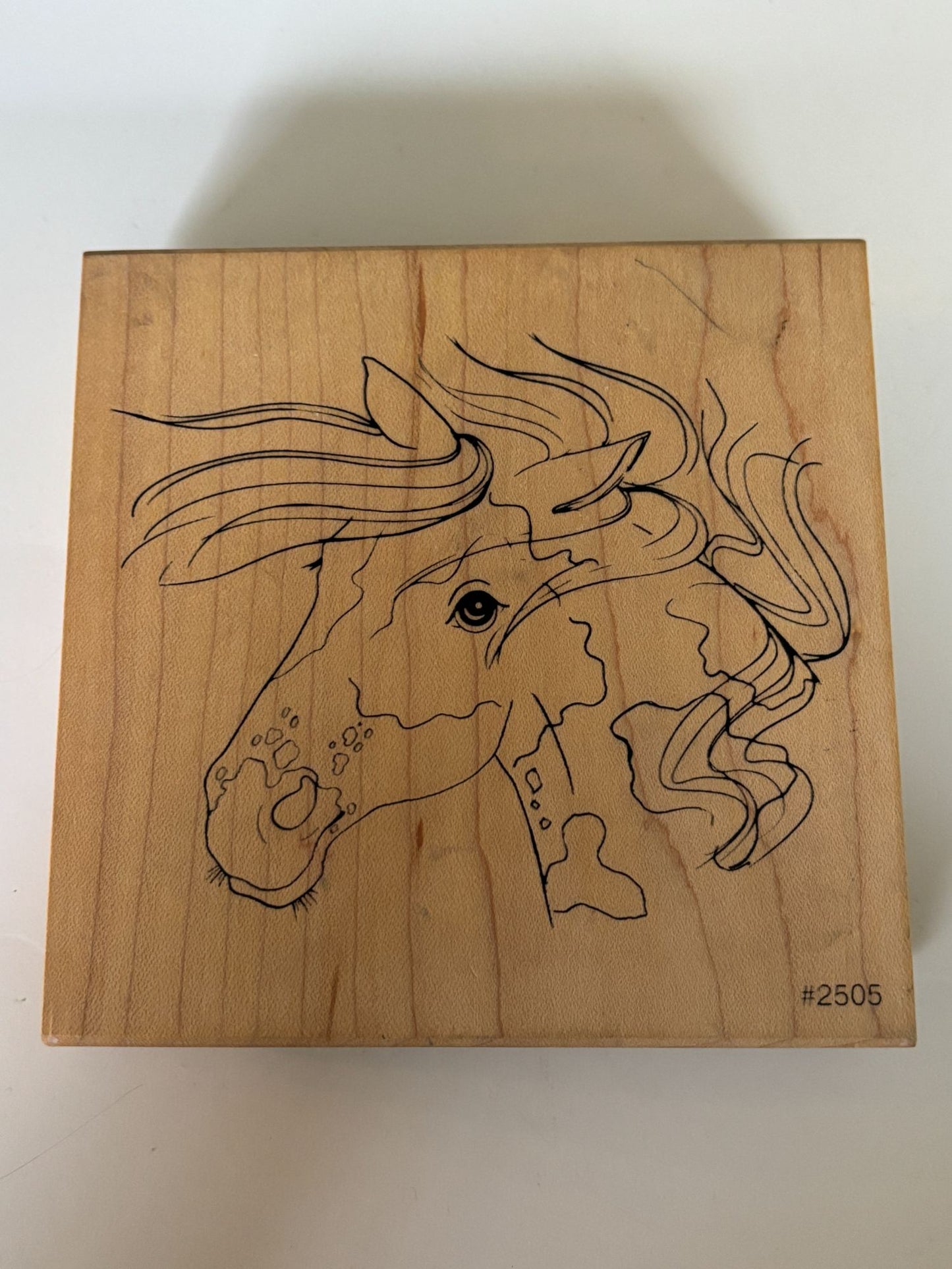 CoMotion Rubber Stamp Artistic Horse Head Crafting Scrapbooking Tool Card Making