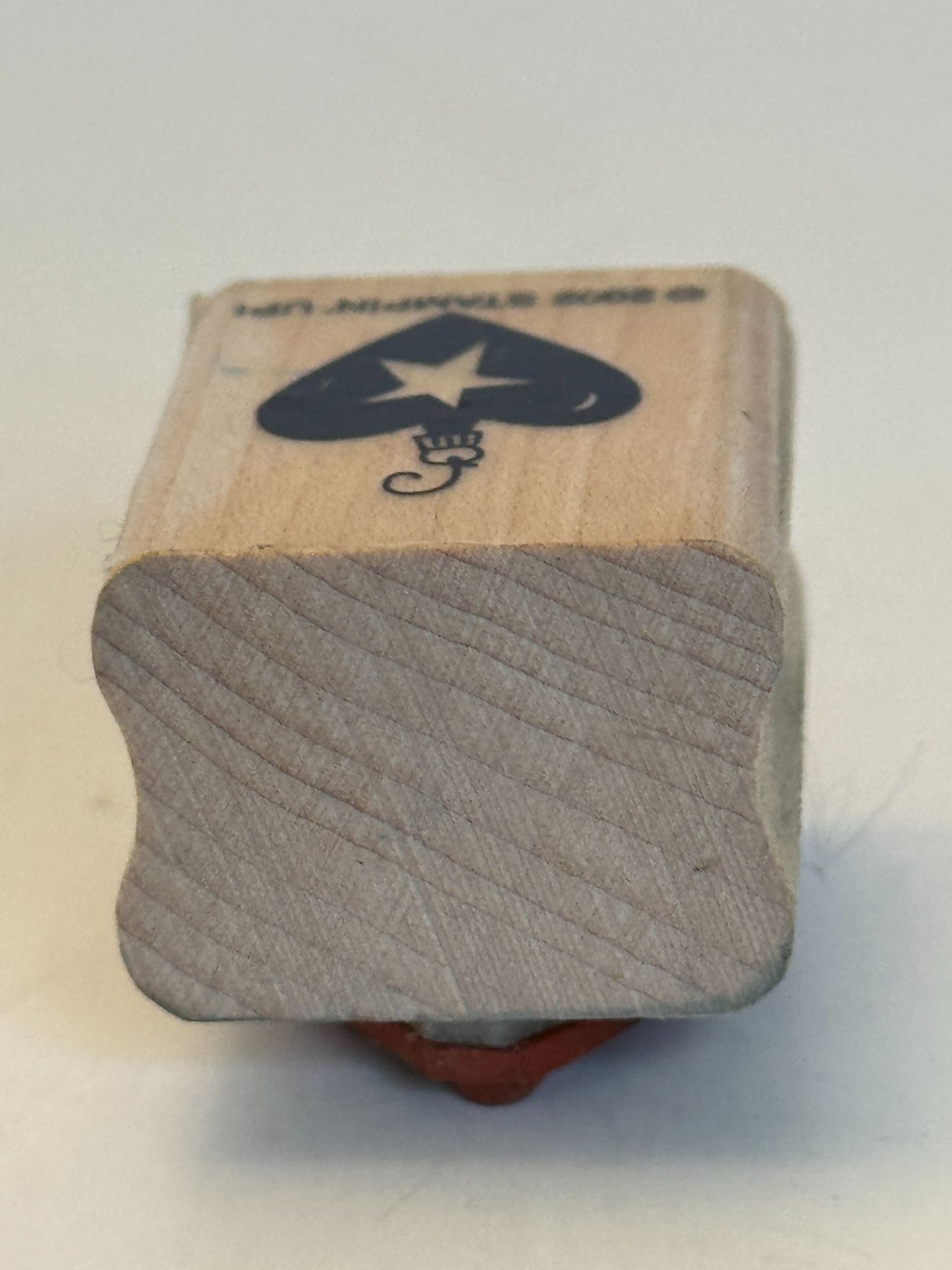 Stampin Up Rubber Stamp Heart Ornament Christmas Star Valentines Day Card Making