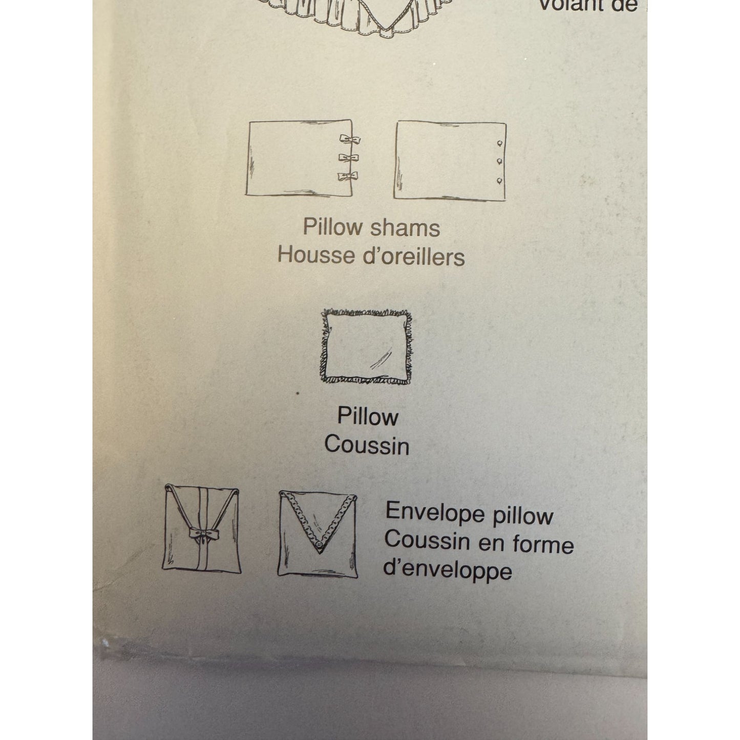 McCalls Sewing Pattern 693 Bedroom Pillow Shams Comforter Cover Curtains Dust Ruffle Uncut