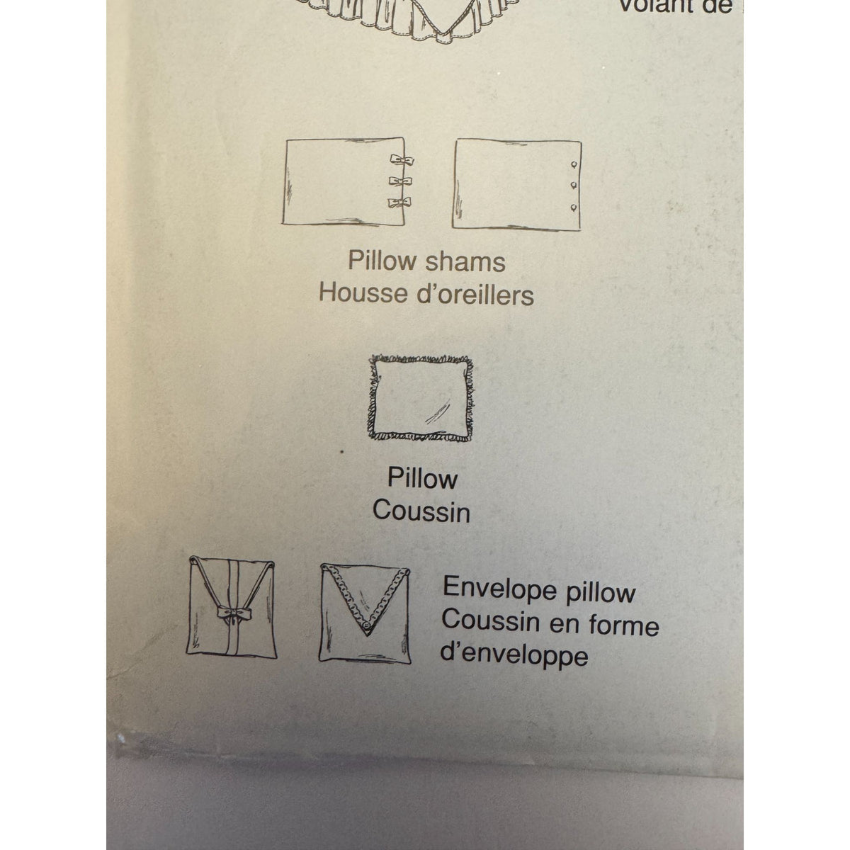 McCalls Sewing Pattern 693 Bedroom Pillow Shams Comforter Cover Curtains Dust Ruffle Uncut