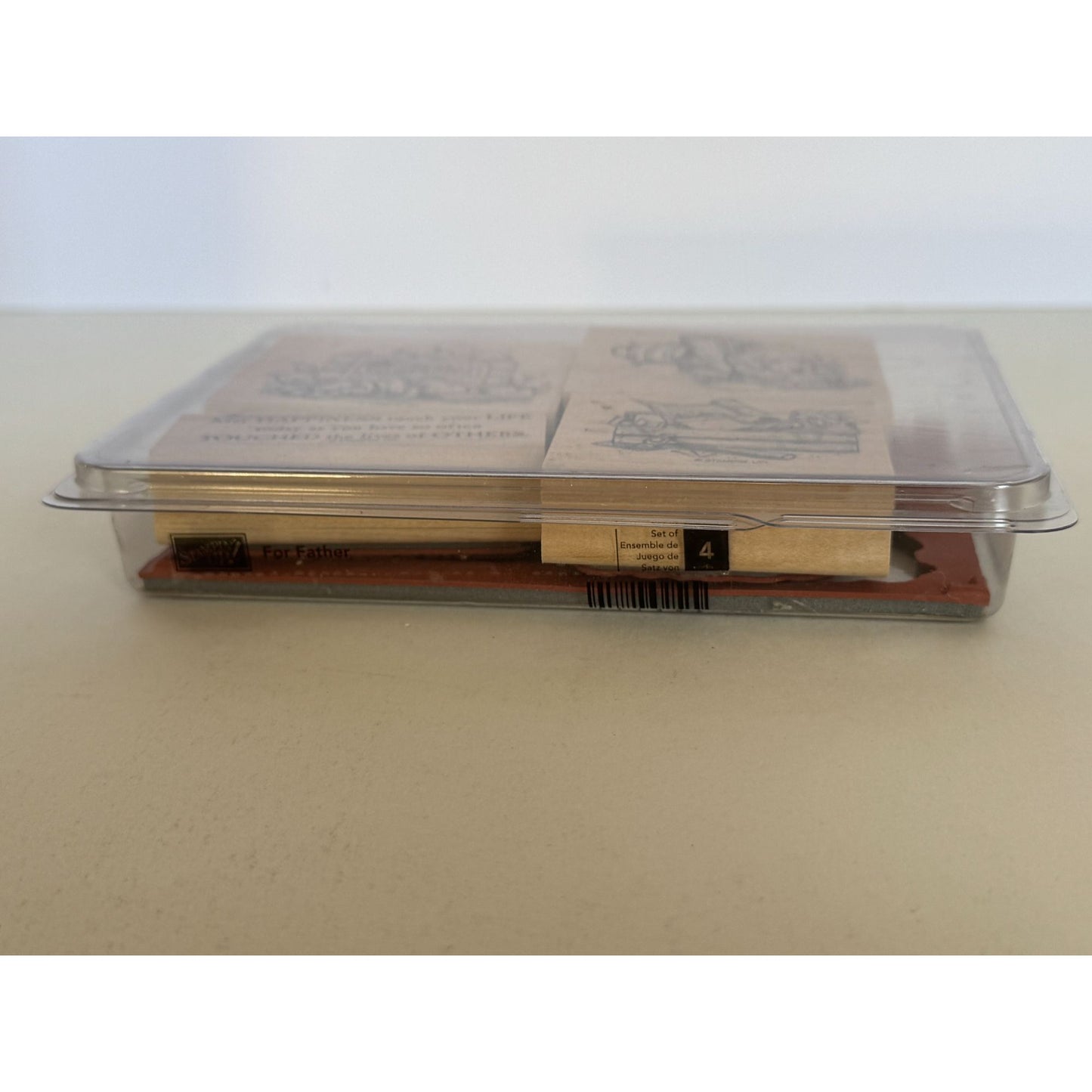 Stampin Up Rubber Stamps Set For Father Tool Box Puppy Dog Boot Dad Fathers Day