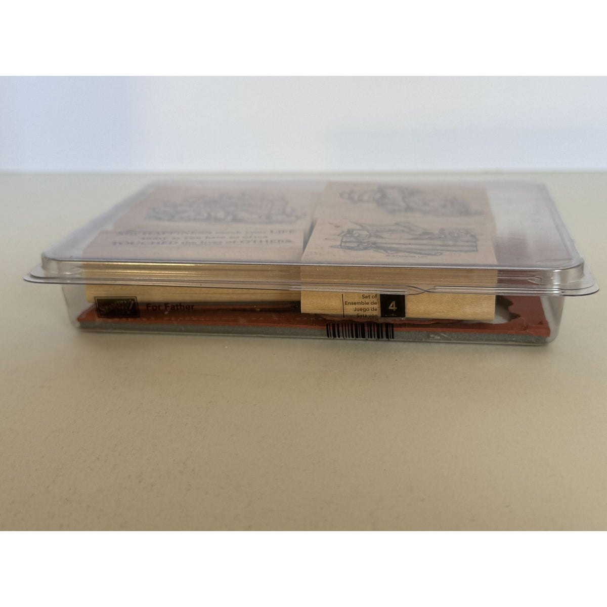 Stampin Up Rubber Stamps Set For Father Tool Box Puppy Dog Boot Dad Fathers Day