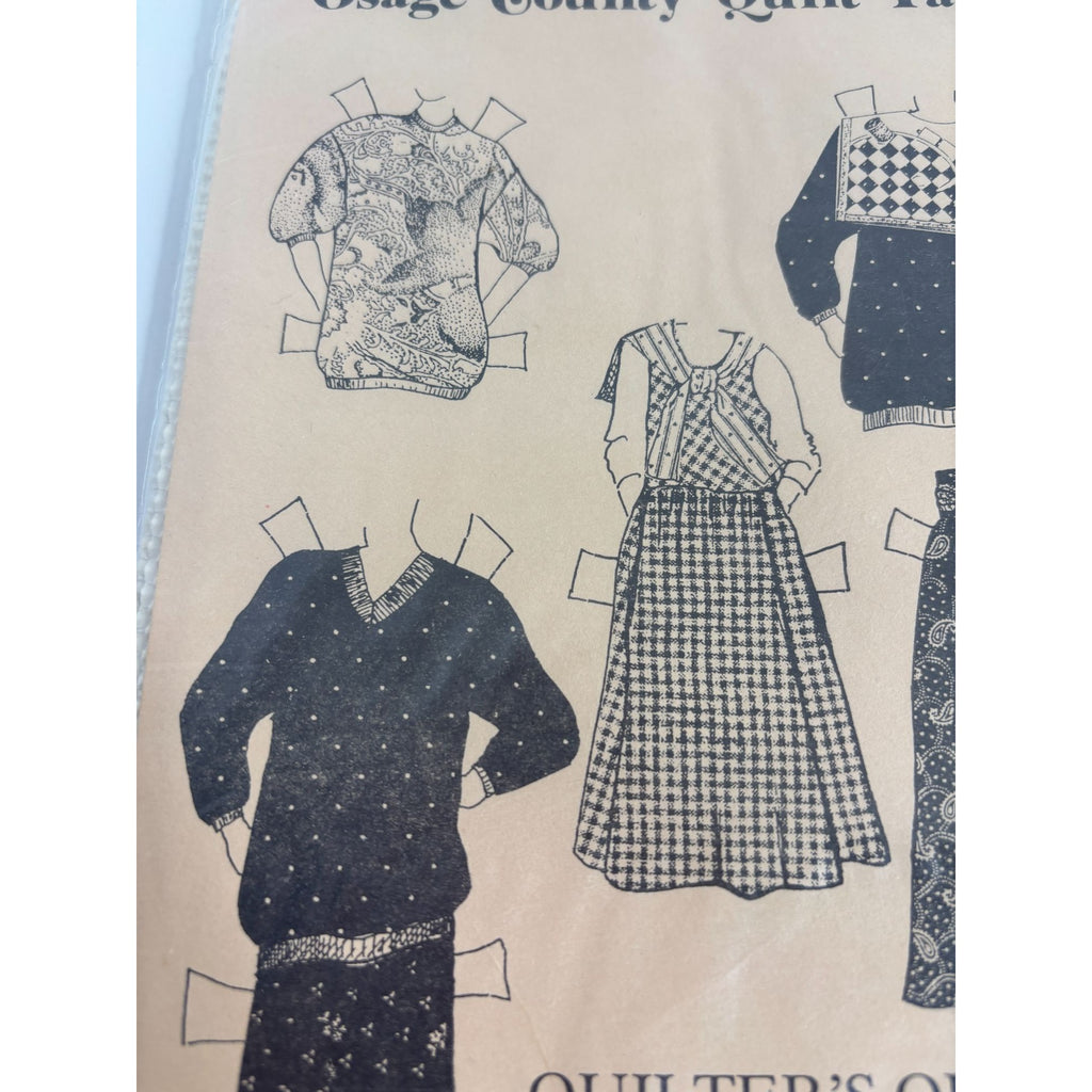 Osage County Quilt Factory Sewing Pattern Quilters Quick Clothes Shirt Jumper UC