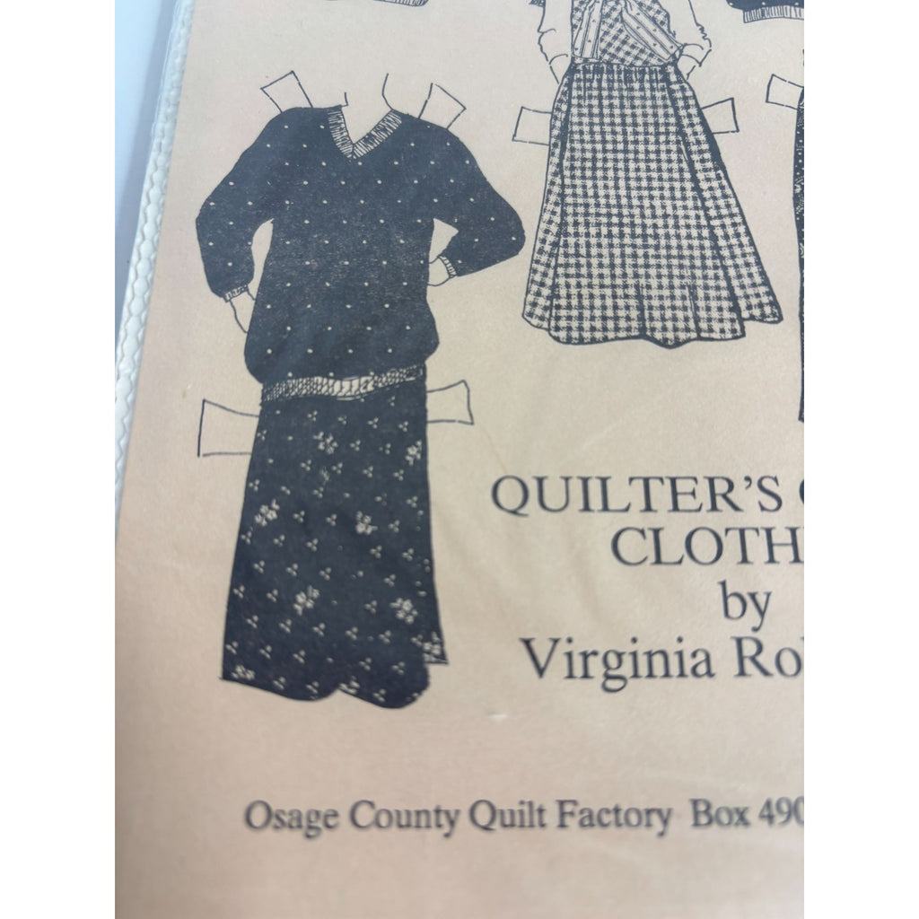 Osage County Quilt Factory Sewing Pattern Quilters Quick Clothes Shirt Jumper UC
