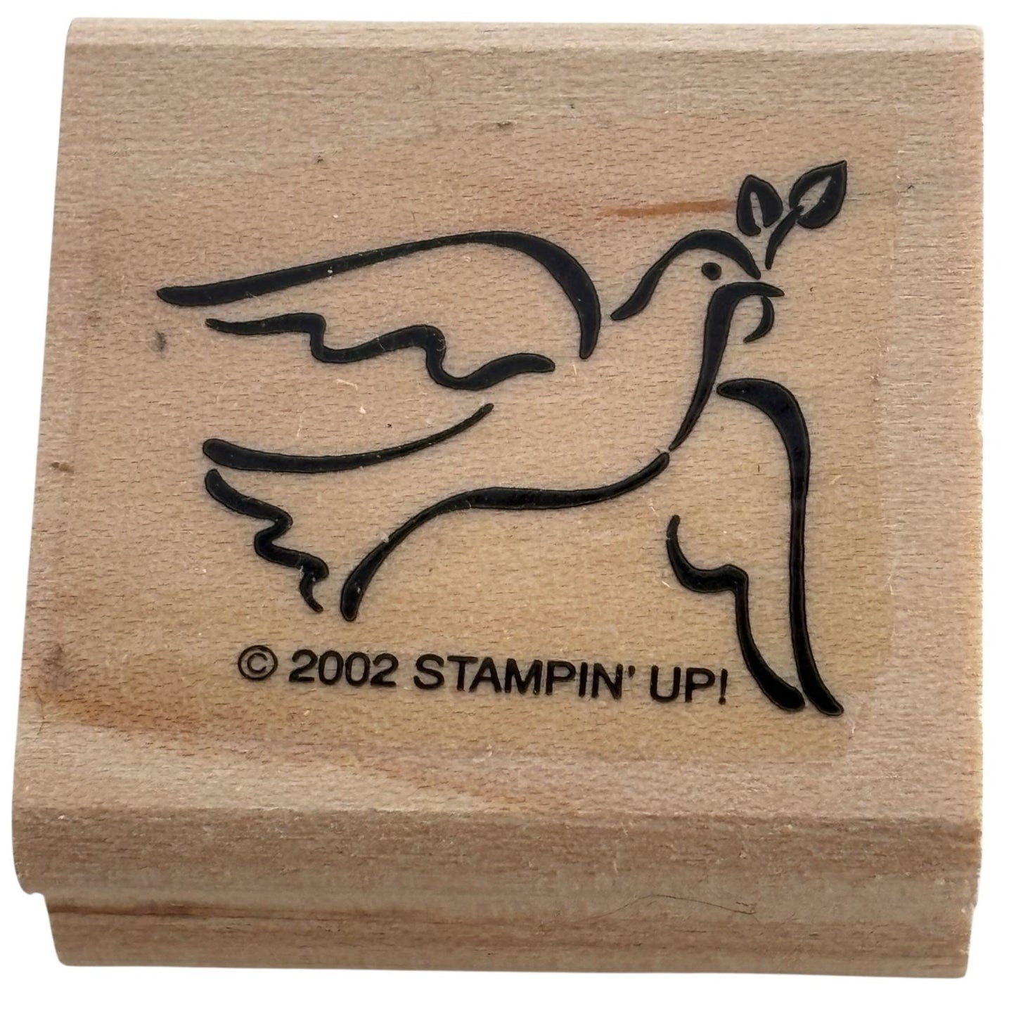 Stampin Up Rubber Stamp Dove Peace Christmas Holidays Religious Christian Symbol