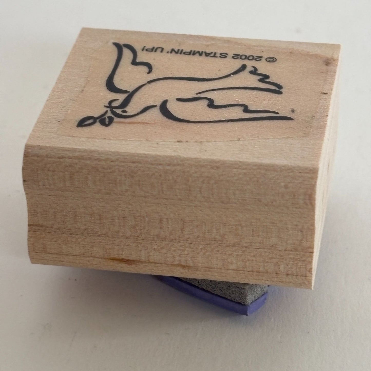 Stampin Up Rubber Stamp Dove Peace Christmas Holidays Religious Christian Symbol