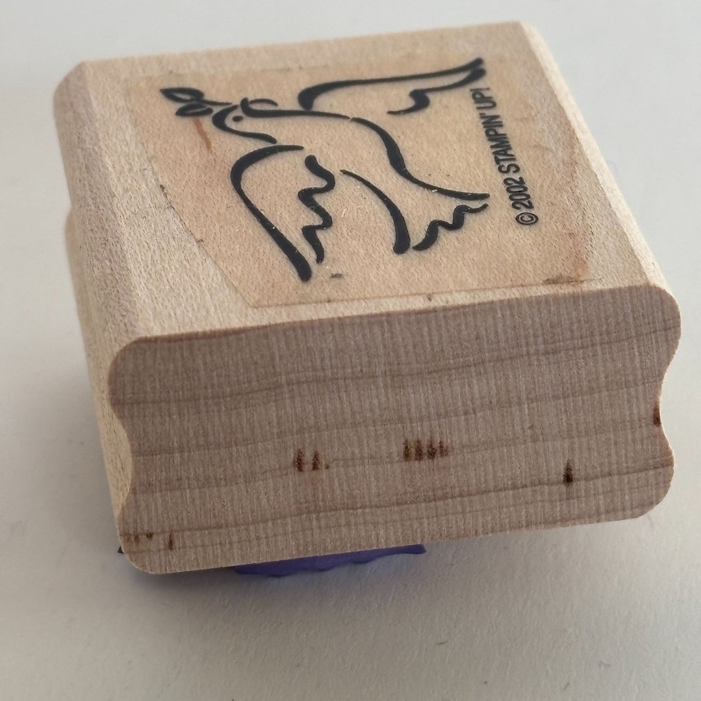 Stampin Up Rubber Stamp Dove Peace Christmas Holidays Religious Christian Symbol