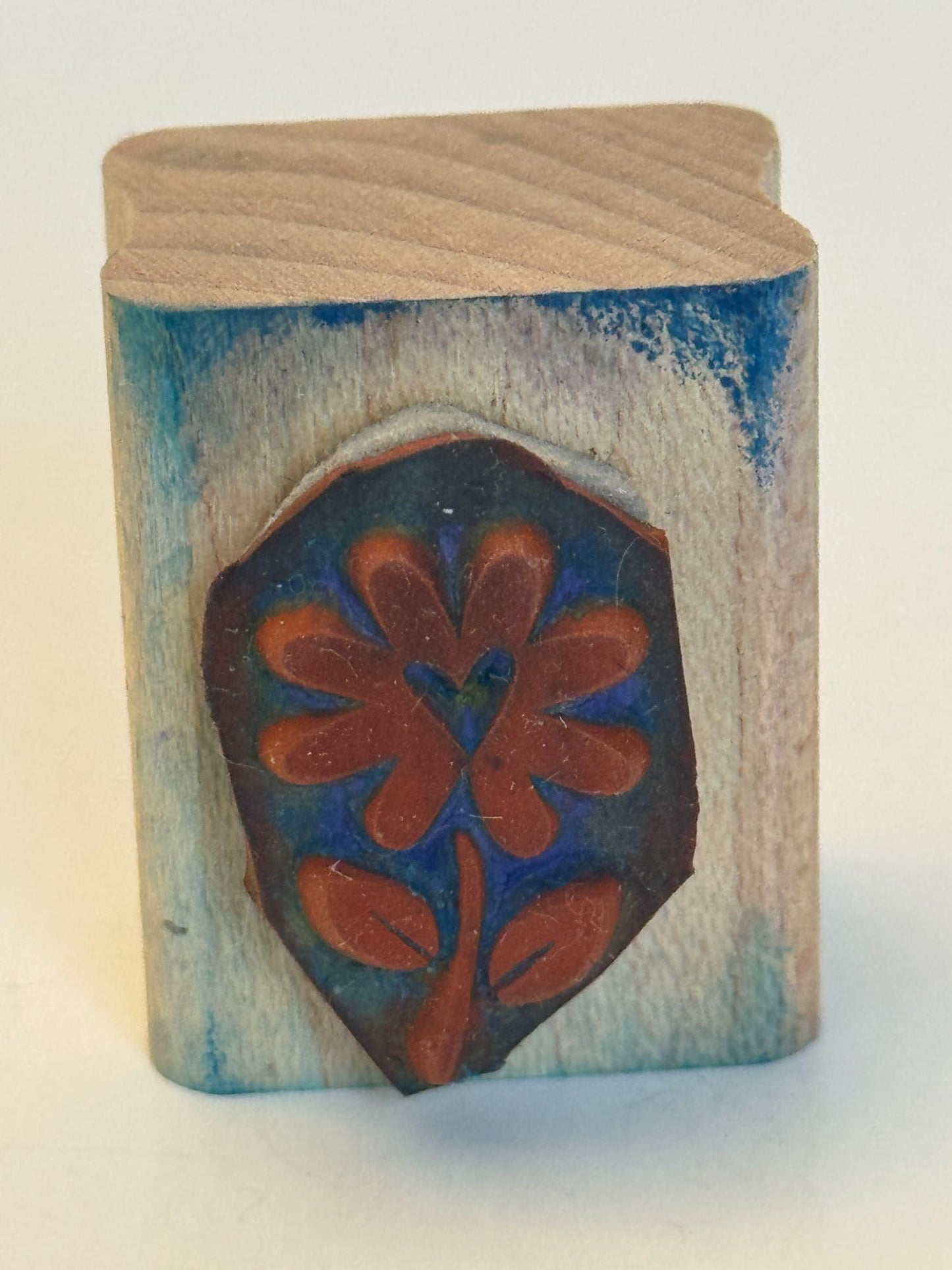 Stampin Up Wooden Rubber Stamp Daisy Flower Heart Garden Spring Card Making