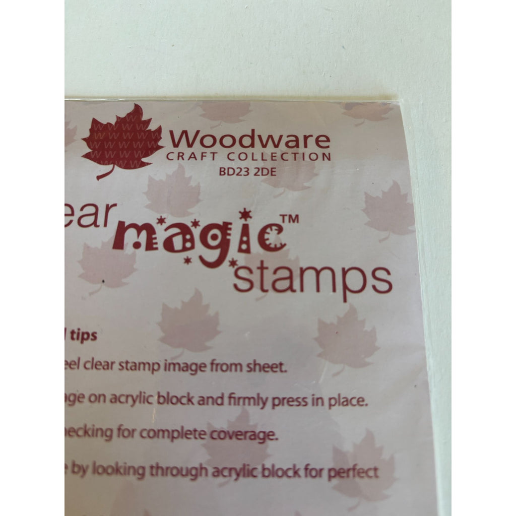 Woodware Clear Magic Stamps Craft Woodland Animals Nature Stamp Set Mushroom Tree Cardmaking