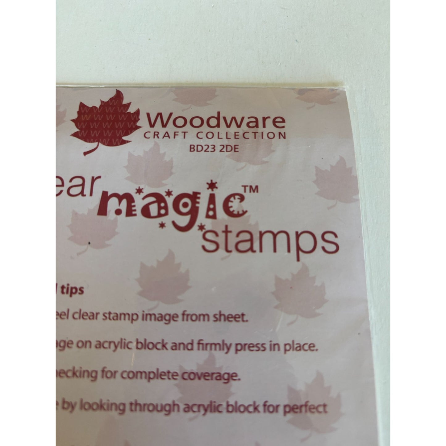 Woodware Clear Magic Stamps Craft Woodland Animals Nature Stamp Set Mushroom Tree Cardmaking