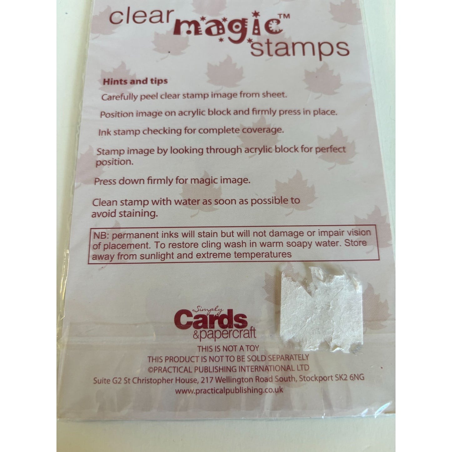 Woodware Clear Magic Stamps Craft Woodland Animals Nature Stamp Set Mushroom Tree Cardmaking
