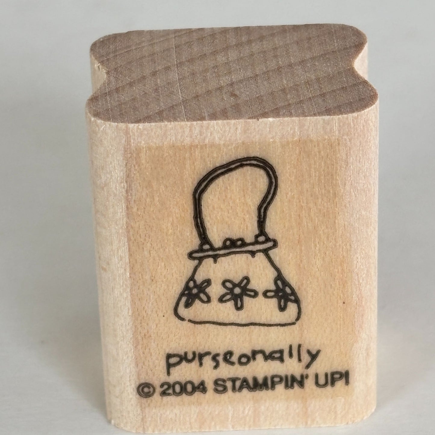 Stampin Up Rubber Stamp Purse Handbag Purseonally Pun Personally Cardmaking Words Sentiment Mini Fashion