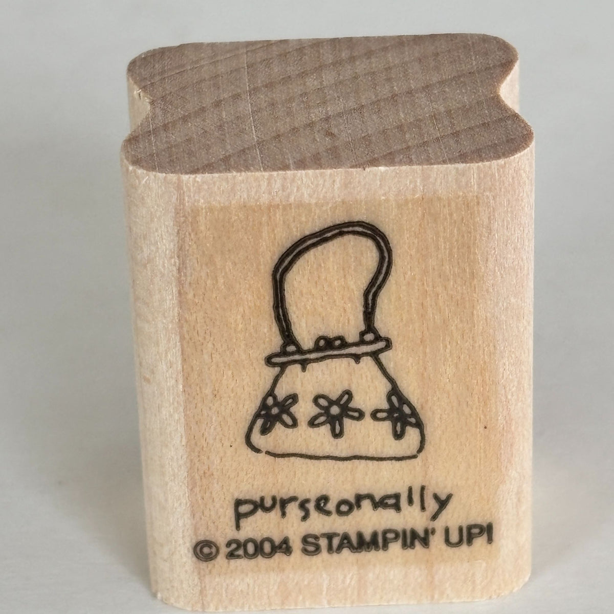 Stampin Up Rubber Stamp Purse Handbag Purseonally Pun Personally Cardmaking Words Sentiment Mini Fashion