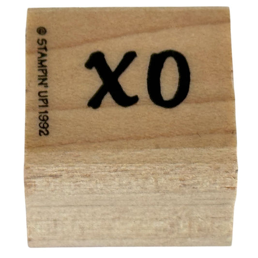 Stampin Up Rubber Stamp XO Valentines Day Card Making Love Hugs Kisses XOXO Wood