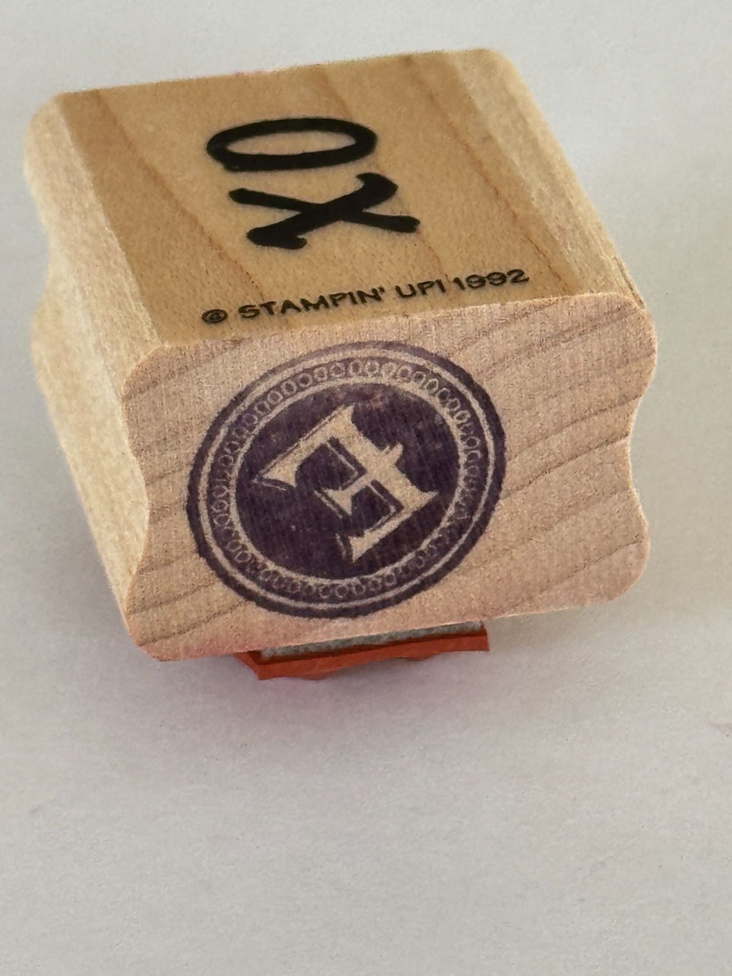 Stampin Up Rubber Stamp XO Valentines Day Card Making Love Hugs Kisses XOXO Wood