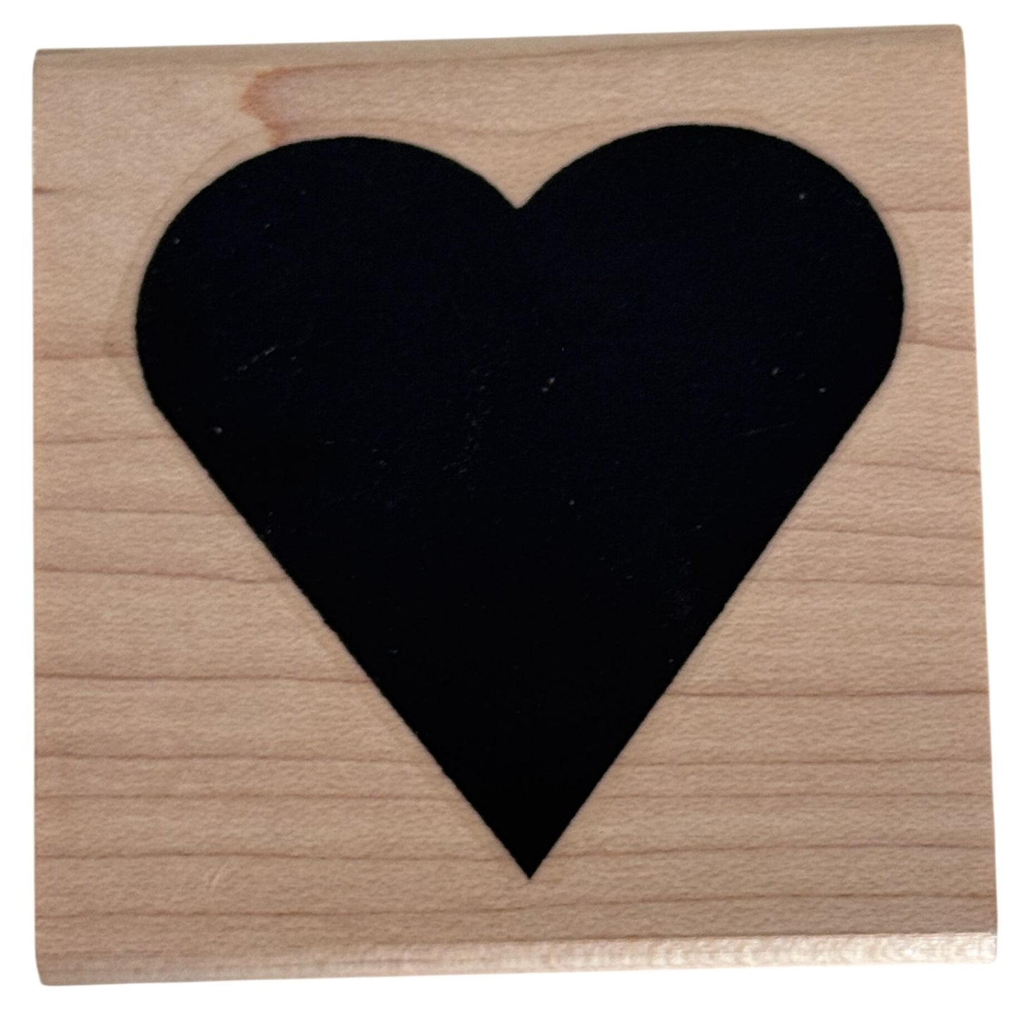 Limited Edition Rubber Stamp Solid Heart Minimalist Love Valentine Card Making Scrapbooking Tool Craft