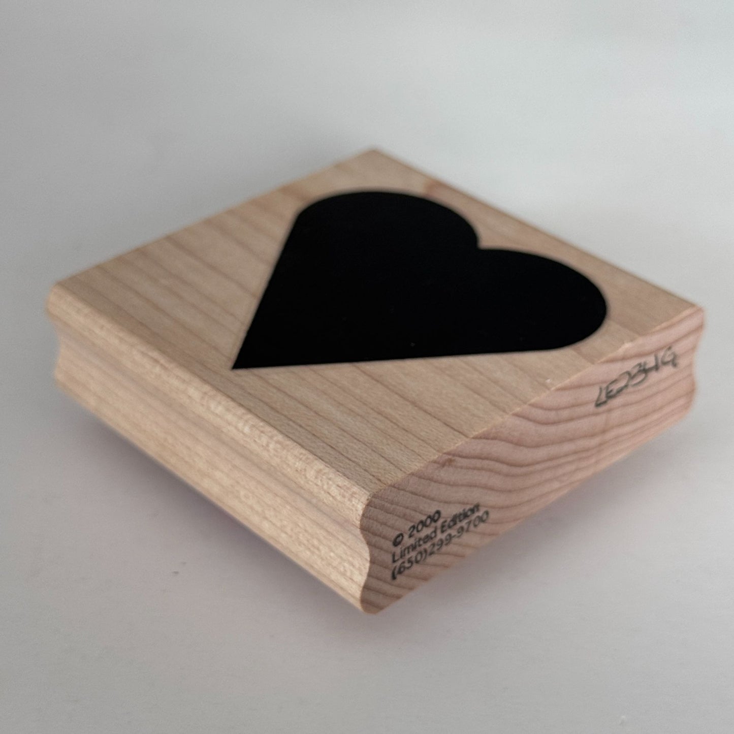 Limited Edition Rubber Stamp Solid Heart Minimalist Love Valentine Card Making Scrapbooking Tool Craft
