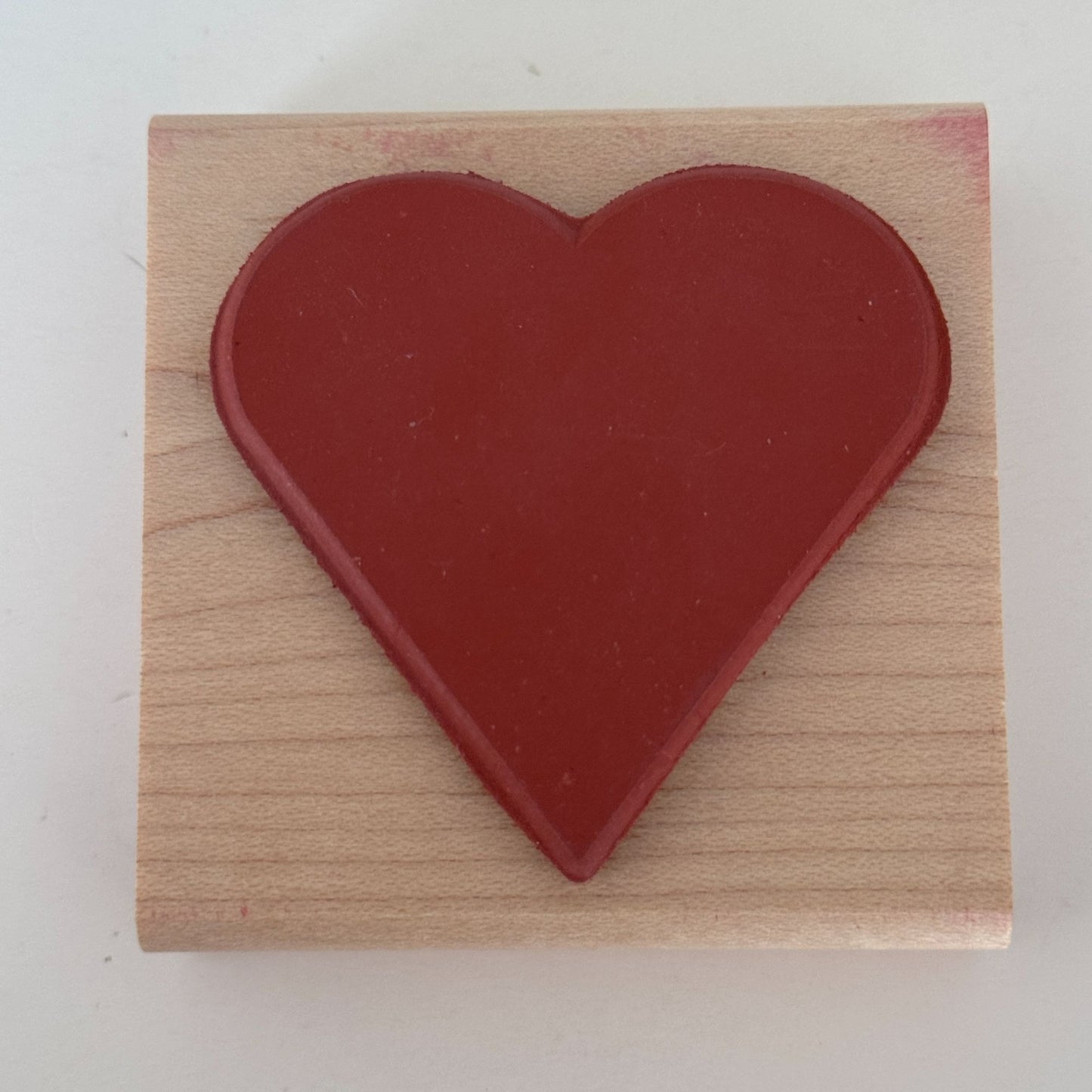 Limited Edition Rubber Stamp Solid Heart Minimalist Love Valentine Card Making Scrapbooking Tool Craft
