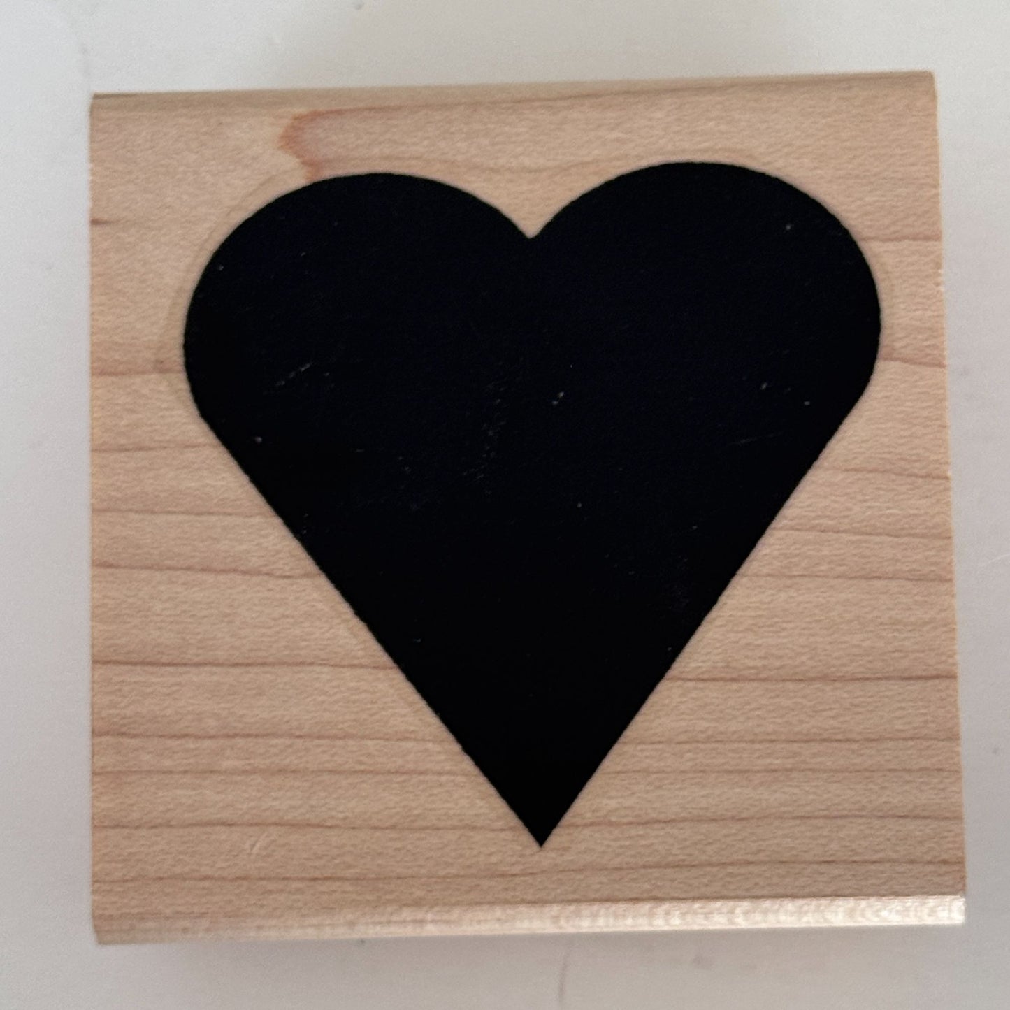 Limited Edition Rubber Stamp Solid Heart Minimalist Love Valentine Card Making Scrapbooking Tool Craft