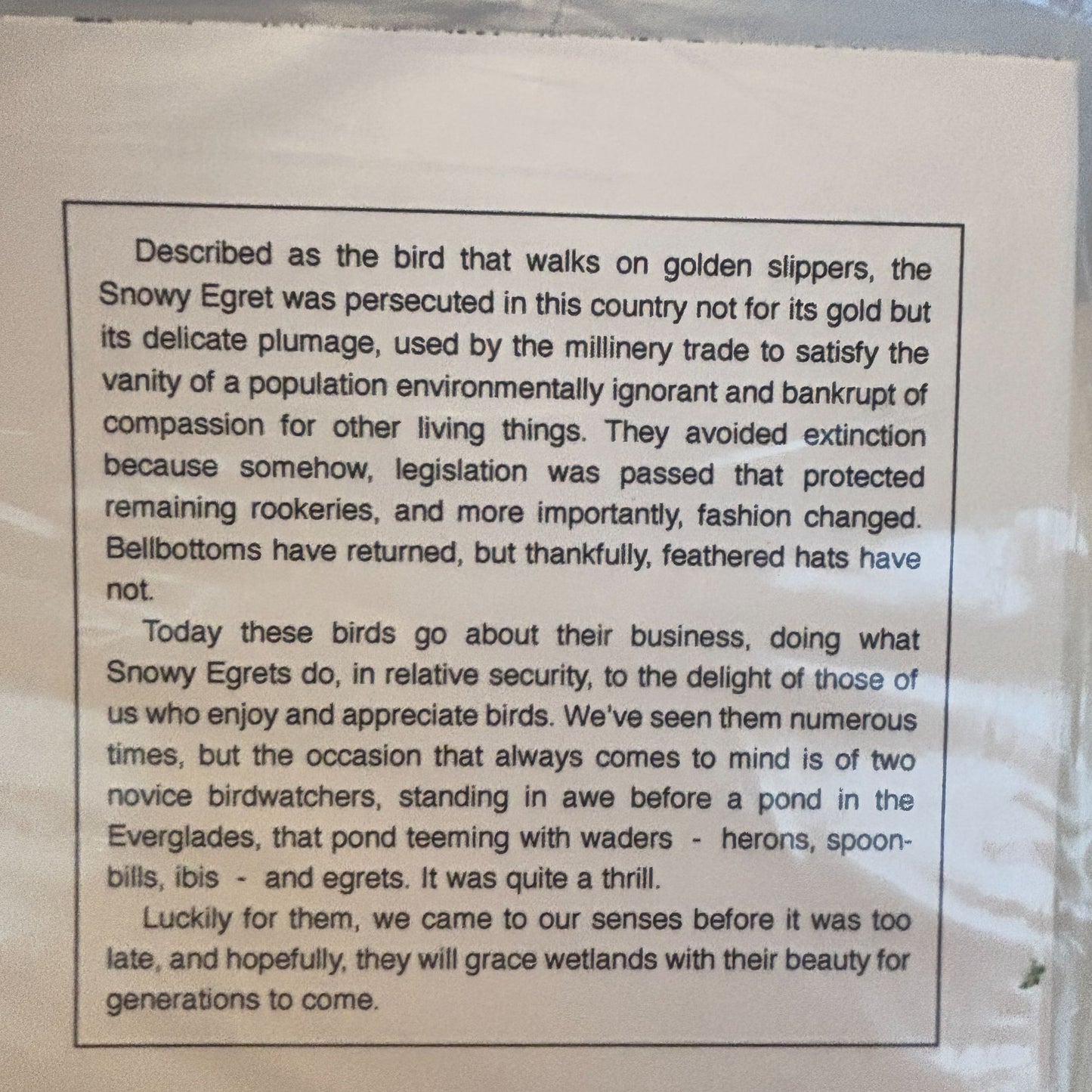 Crossed Wing Collection Cross Stitch Pattern Snowy Egret Bird Nature 43