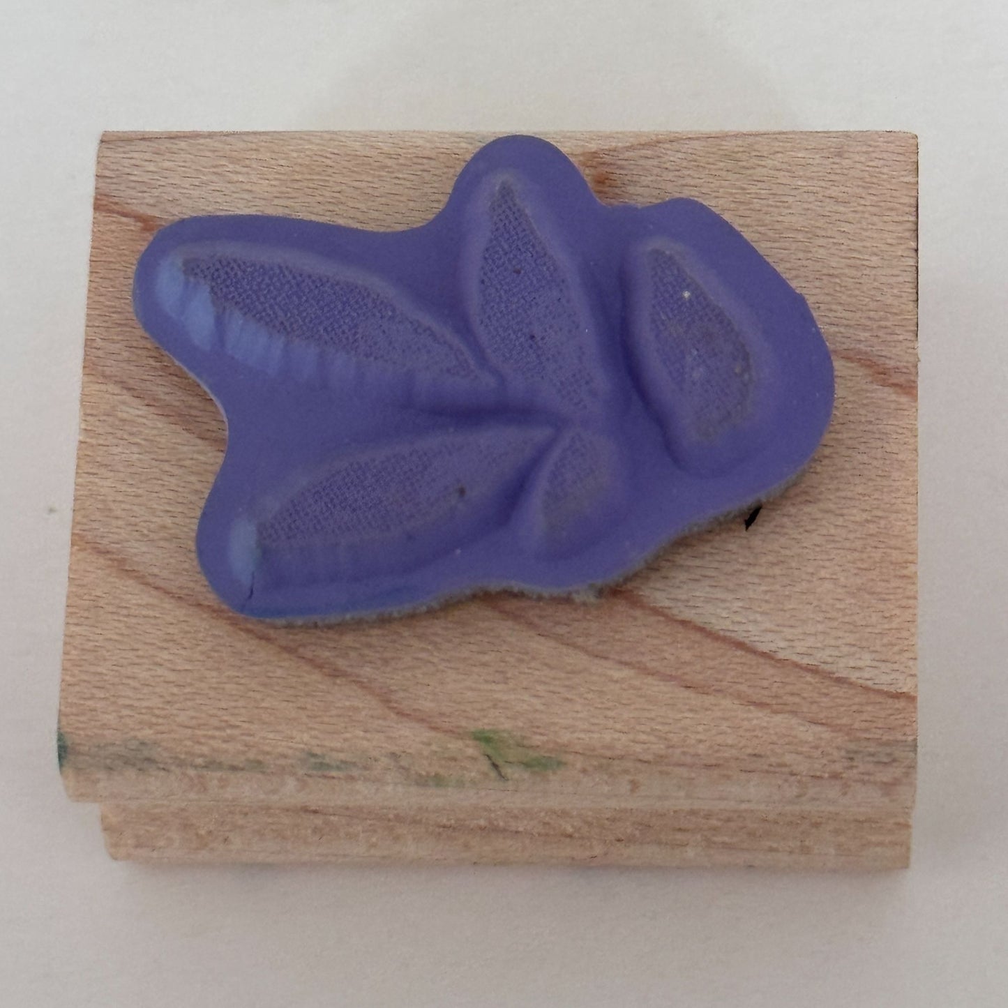Stampin Up Rubber Stamp Small Leaf Cluster Botanical Nature Cardmaking Wood