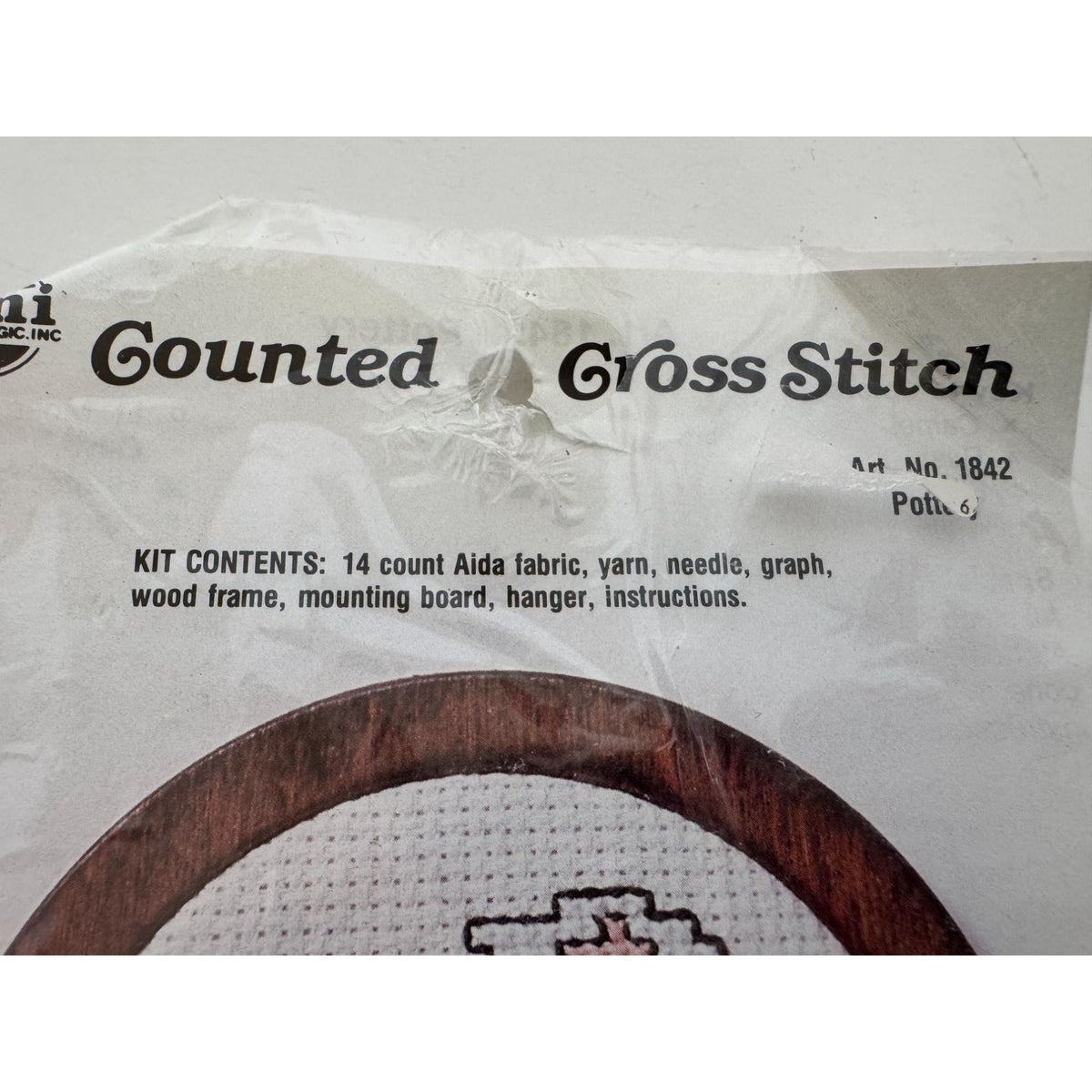 NeedleMagic Counted Cross Stitch Kit Cactus Pottery Plant Southwestern Pattern