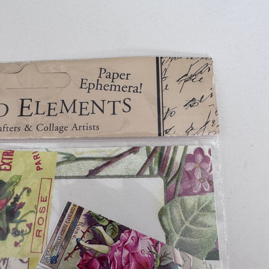 Provo Craft Altered Elements Paper Ephemera Botanical Collection Die Cuts Floral Junk Journaling Scrapbooking