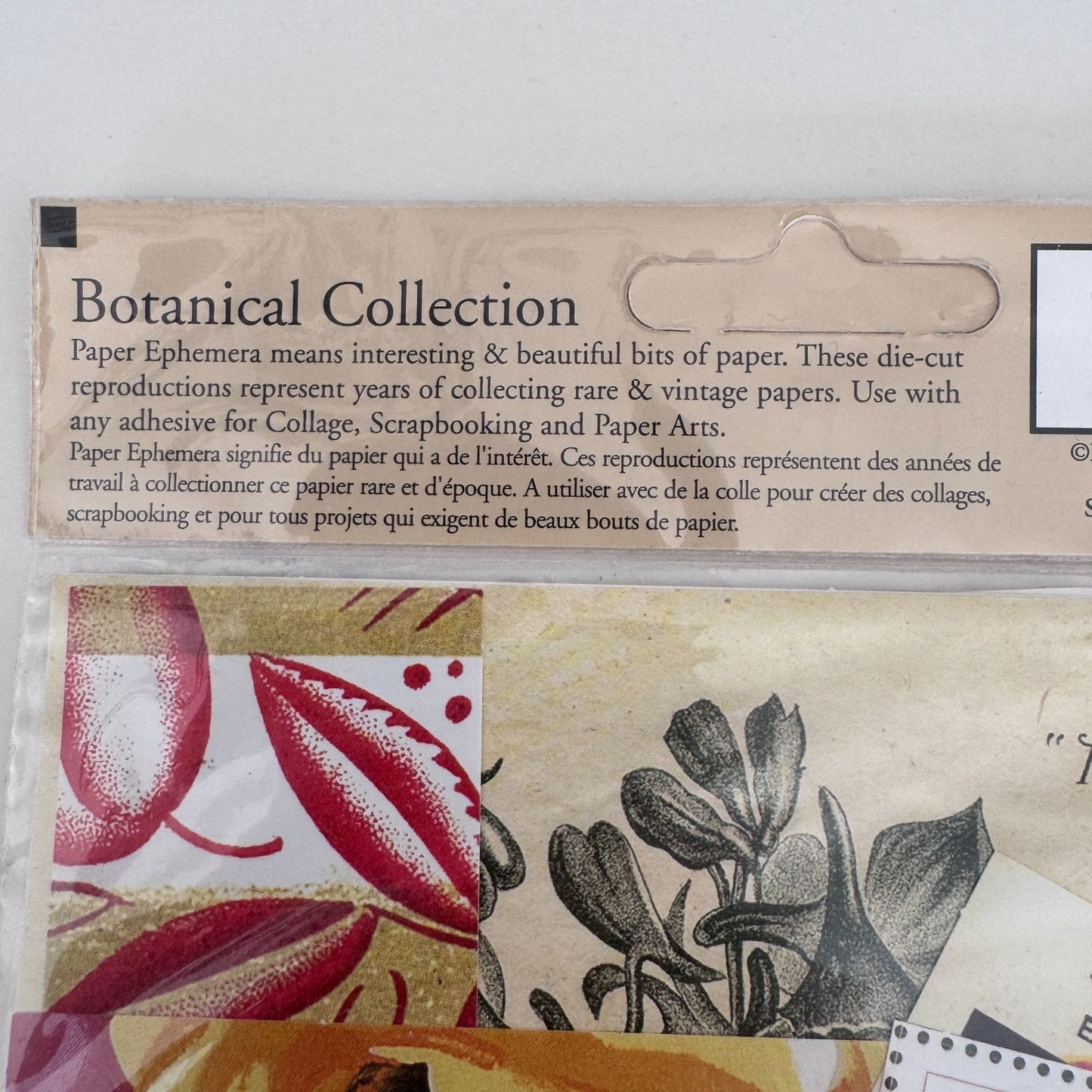 Provo Craft Altered Elements Paper Ephemera Botanical Collection Die Cuts Floral Junk Journaling Scrapbooking