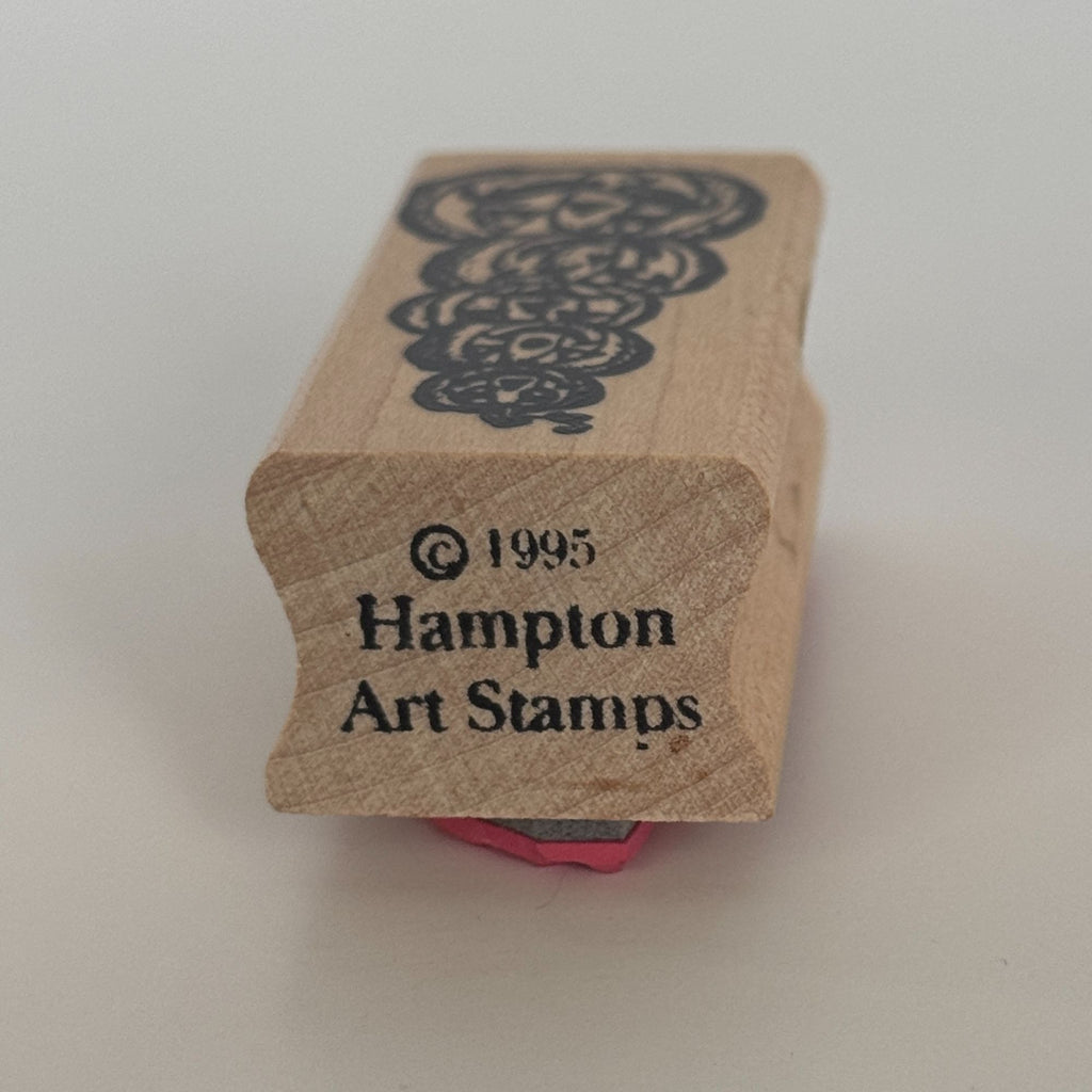 Hampton Art Rubber Stamp Stacked Jack-O-Lanterns Halloween Card Making Fall Vertical