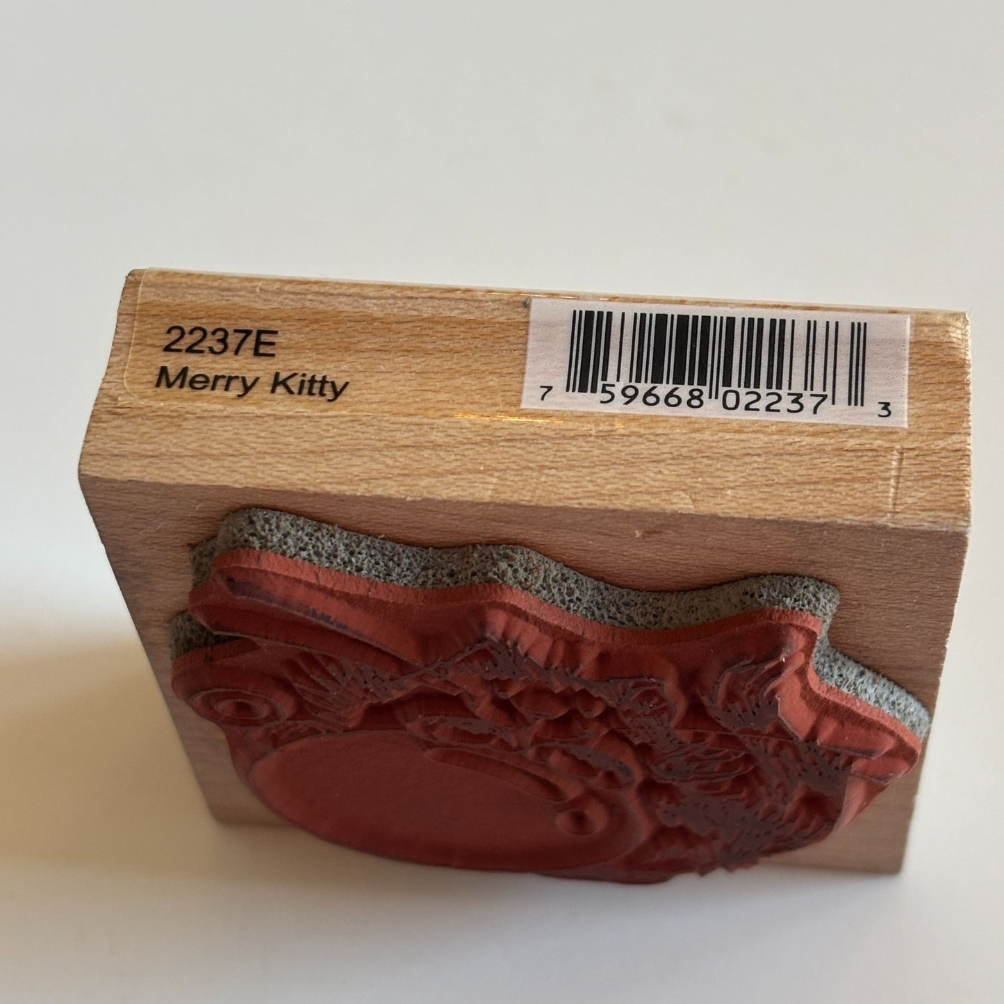 Penny Black Rubber Stamp Merry Kitty Christmas Ornament Cat Animal Holiday 2237E