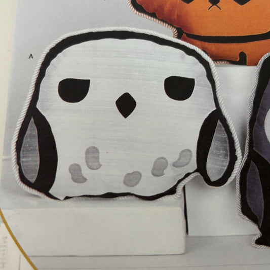 Simplicity Sewing Pattern S9036 Harry Potter Character Animal Pillow Owl Cat UC
