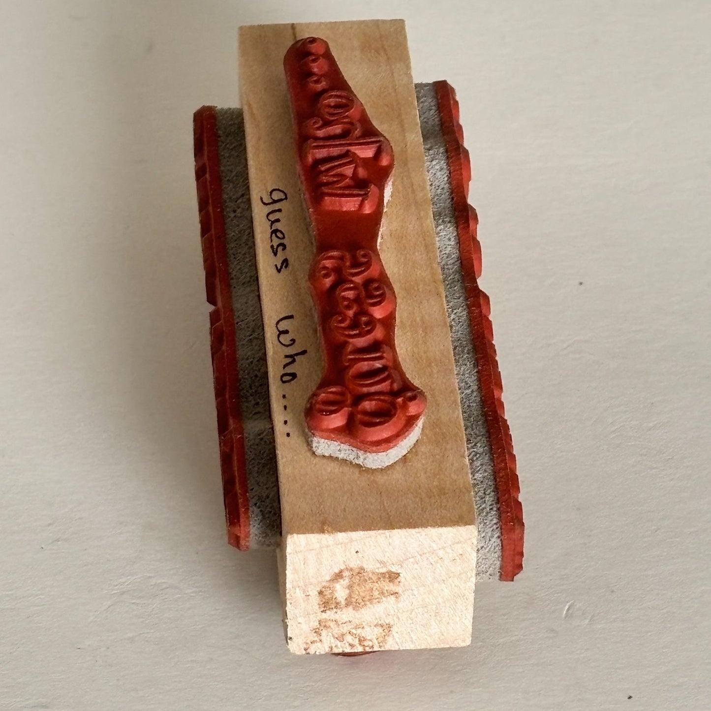 Embossing Arts Rubber Stamp Multi-Sided Sentiments Thinking of You Guess Who Cardmaking Words Friendship