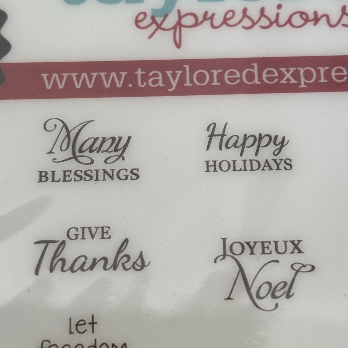 Taylored Expressions Rubber Stamp Set Many Minis Holidays Phrases Greetings Card Making