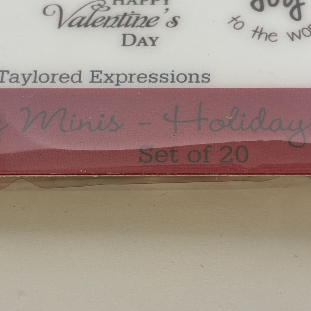 Taylored Expressions Rubber Stamp Set Many Minis Holidays Phrases Greetings Card Making