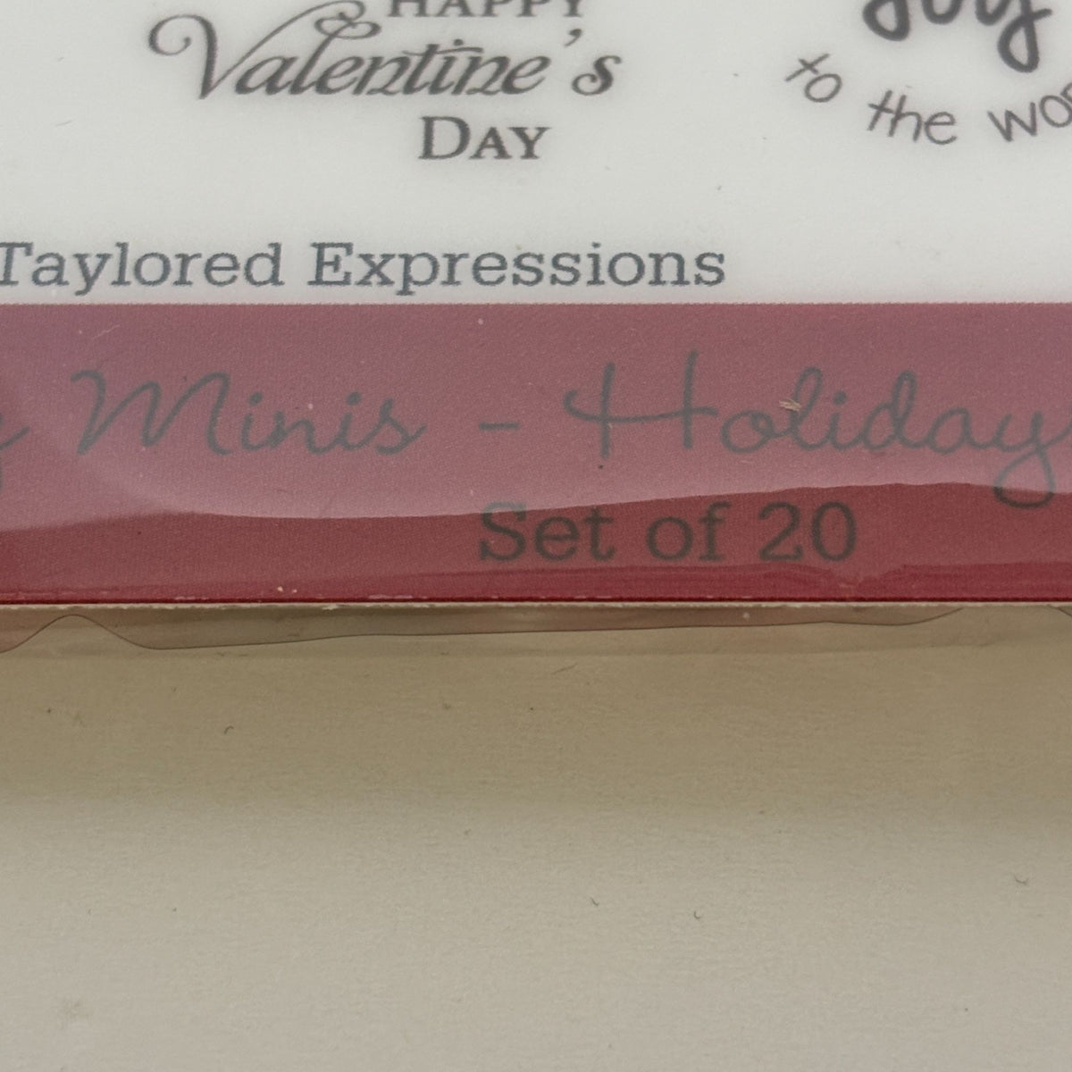 Taylored Expressions Rubber Stamp Set Many Minis Holidays Phrases Greetings Card Making
