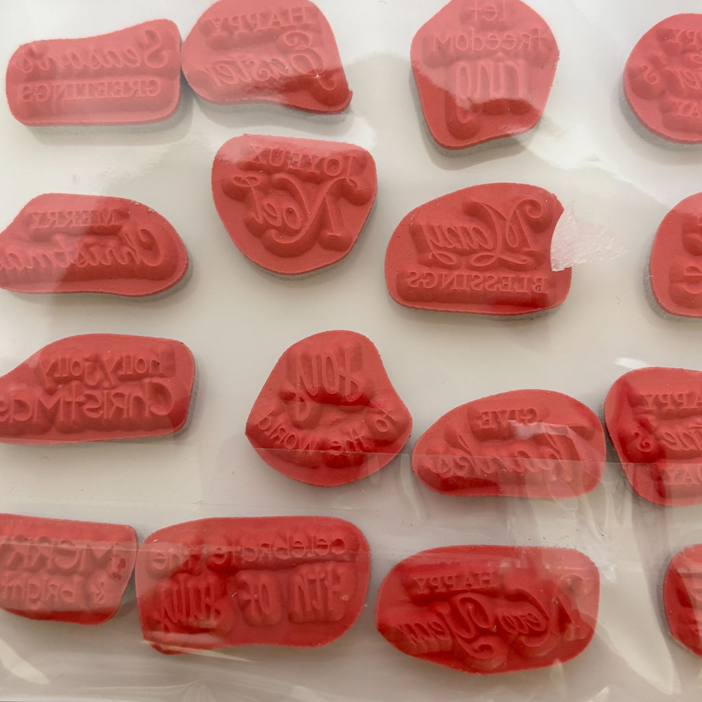 Taylored Expressions Rubber Stamp Set Many Minis Holidays Phrases Greetings Card Making